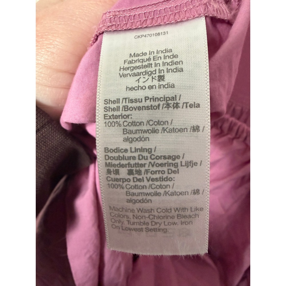 Madewell Sidonie Poplin Maxi Dress Pink Tie‎ Strap Open Back Medium Resortwear - Picture 8 of 8